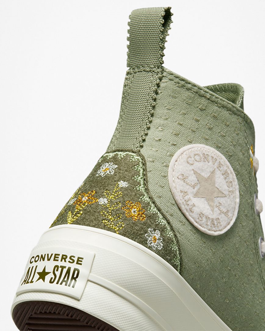 Dámské Boty Na Platformy Converse Chuck Taylor All Star Lift Autumn Embroidery Vysoké Světle | CZ IBYC81